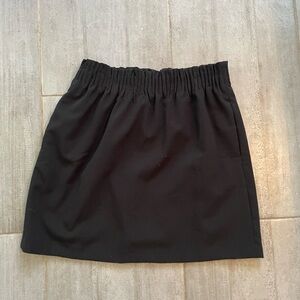 J. Crew Black Pleated Skirt